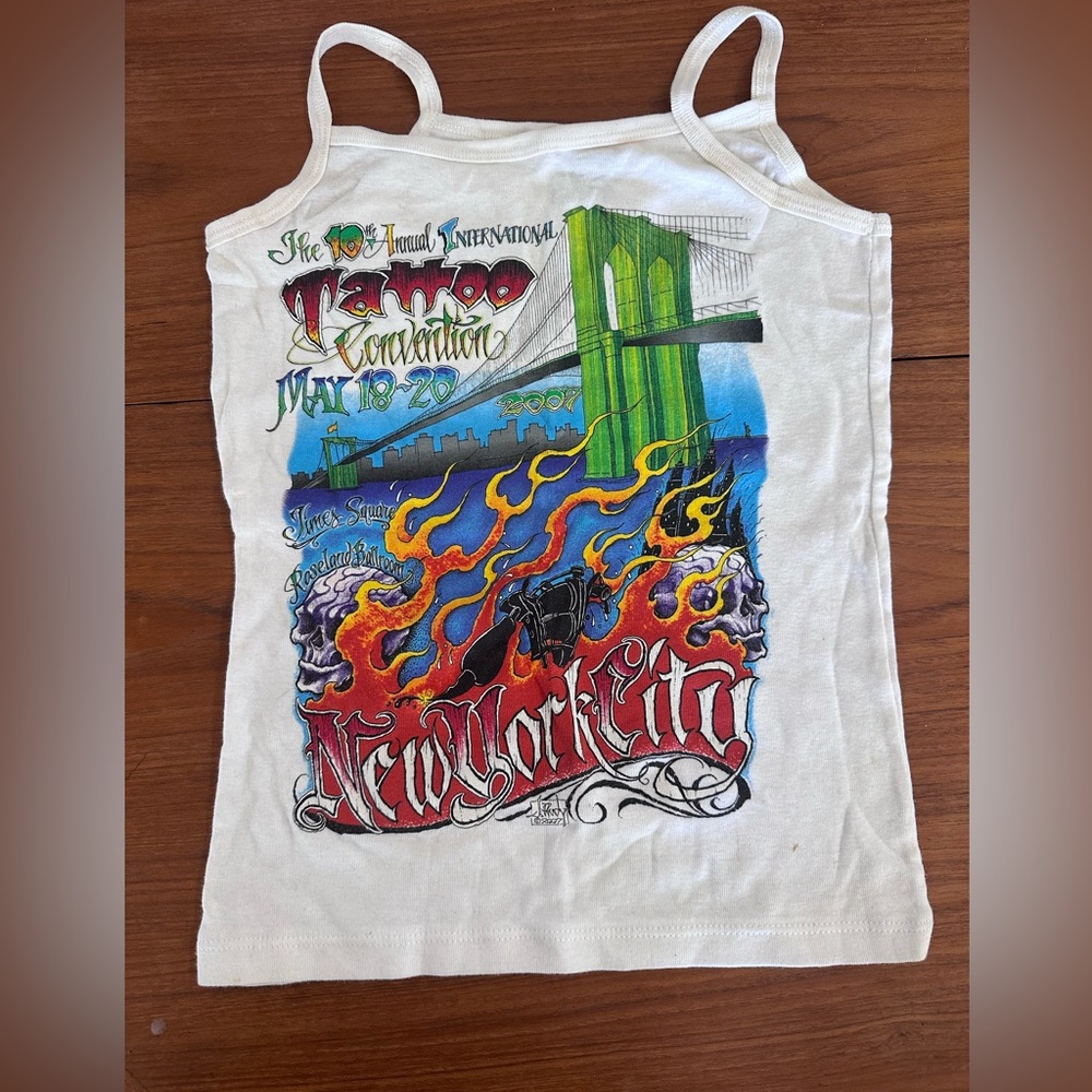 2007 NYC International Tattoo Convention women’s tank top